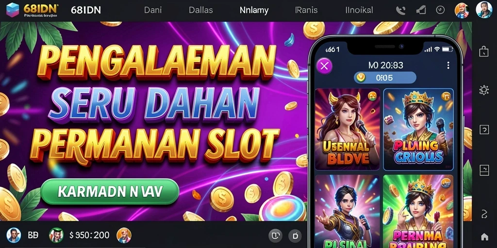 Screenshot gameplay 68IDN menampilkan berbagai slot yang menarik.