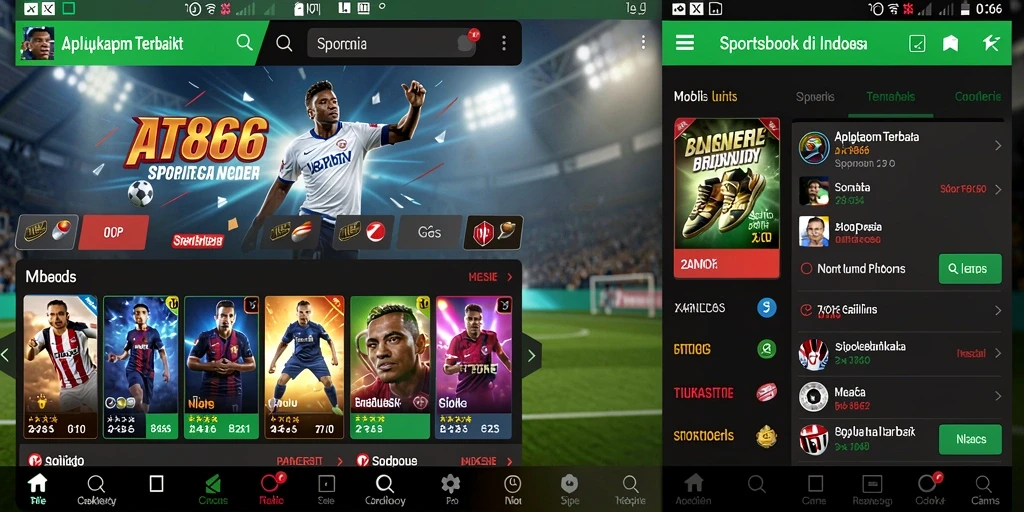 Tampilan gameplay Sportsbook yang menarik dan interaktif di AT866.