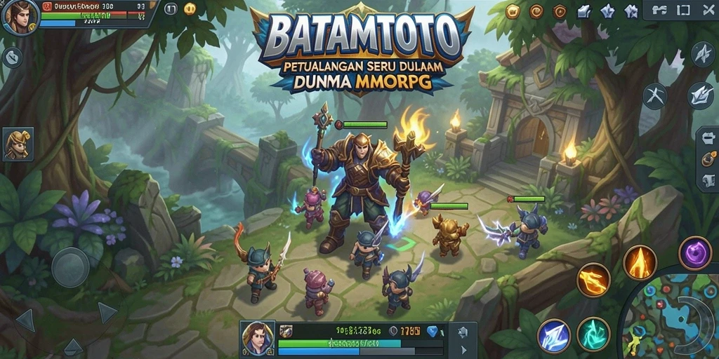 Tampilan gameplay seru dalam dunia MMORPG BATAMTOTO.