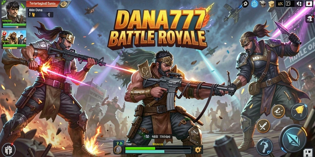Gameplay seru dalam DANA777 dengan aksi Battle Royale