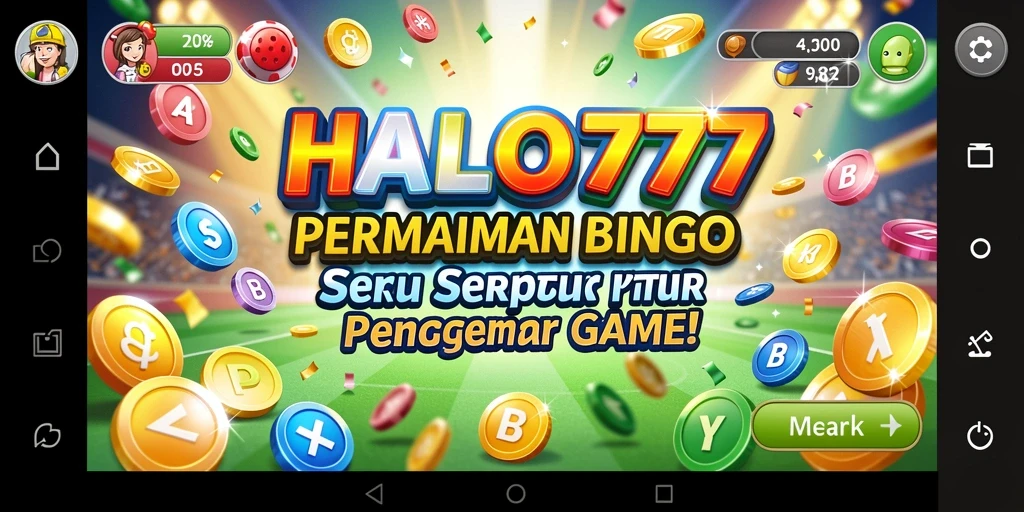 Gameplay seru HALO777 dengan fitur Bingo yang menarik.
