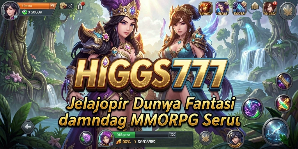 Gameplay seru HIGGS777 dengan karakter yang berani berpetualang.