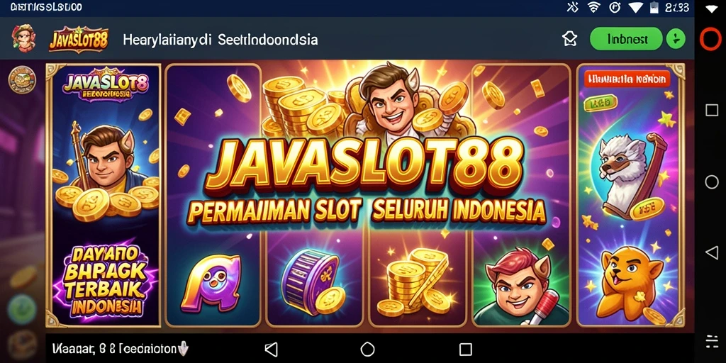 Tampilan gameplay seru dari JAVASLOT88 yang menawan.