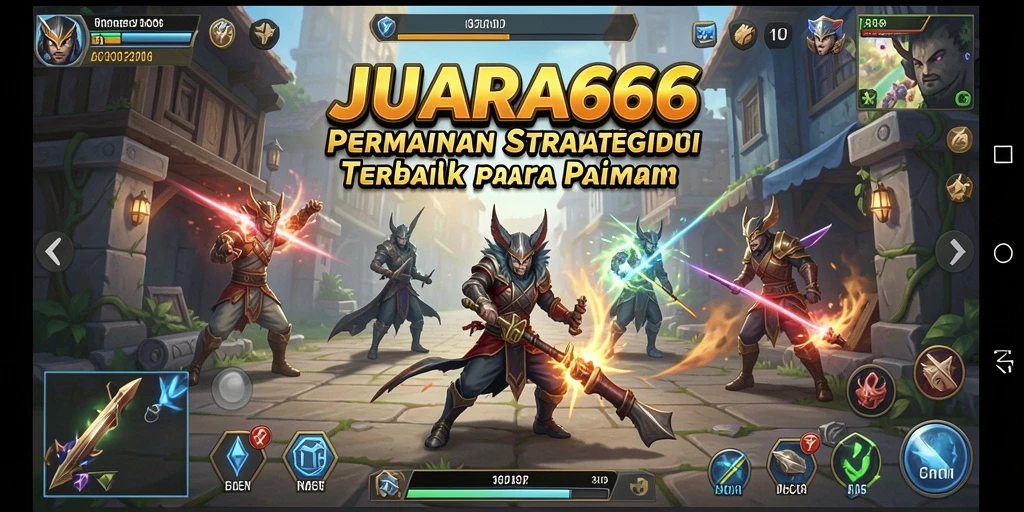 Tampilan gameplay JUARA666 dengan aksi strategi yang mendebarkan.