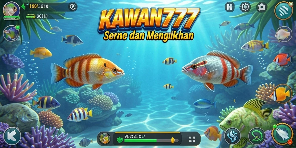 Tangkapan layar gameplay KAWAN777 yang menampilkan aksi Tembak Ikan seru.
