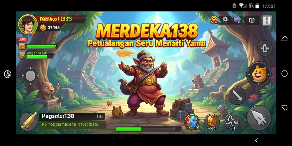 Tangkapan layar yang menunjukkan gameplay seru dari MERDEKA138.