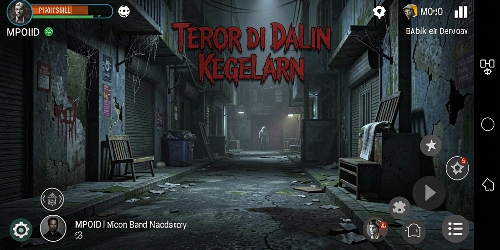 Tangkapan layar MPOID menunjukkan suasana mencekam dalam gameplay.