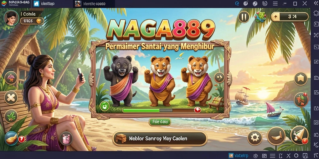 Screenshot utama NAGA889 menunjukkan gameplay yang menawan dan seru.