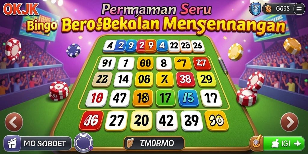 Tampilan gameplay OKJK yang seru dan interaktif dalam Bingo.