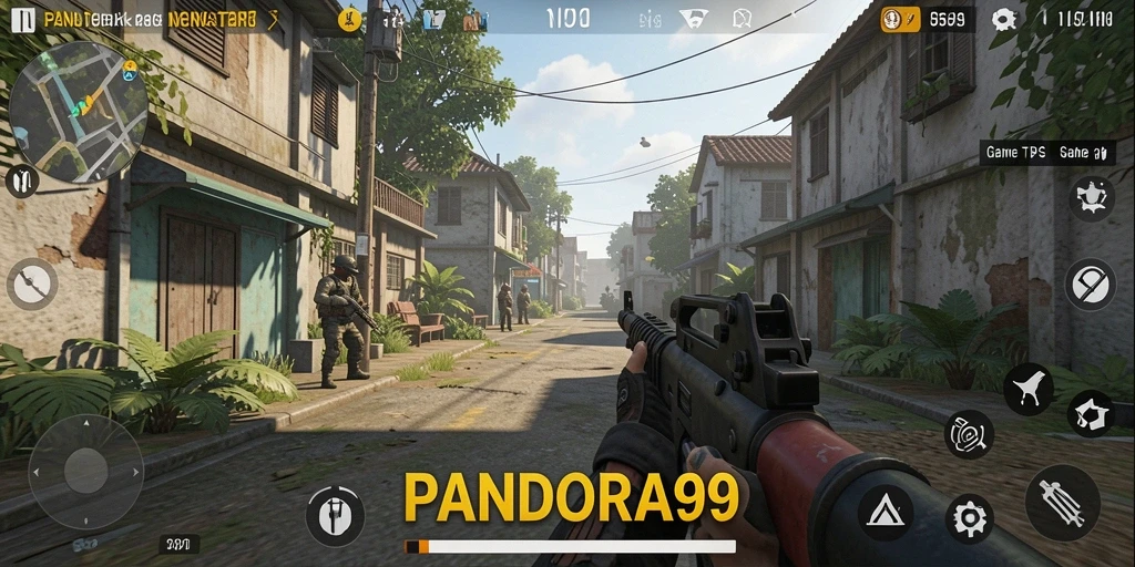 Tampilan gameplay menarik dalam PANDORA99 TPS.