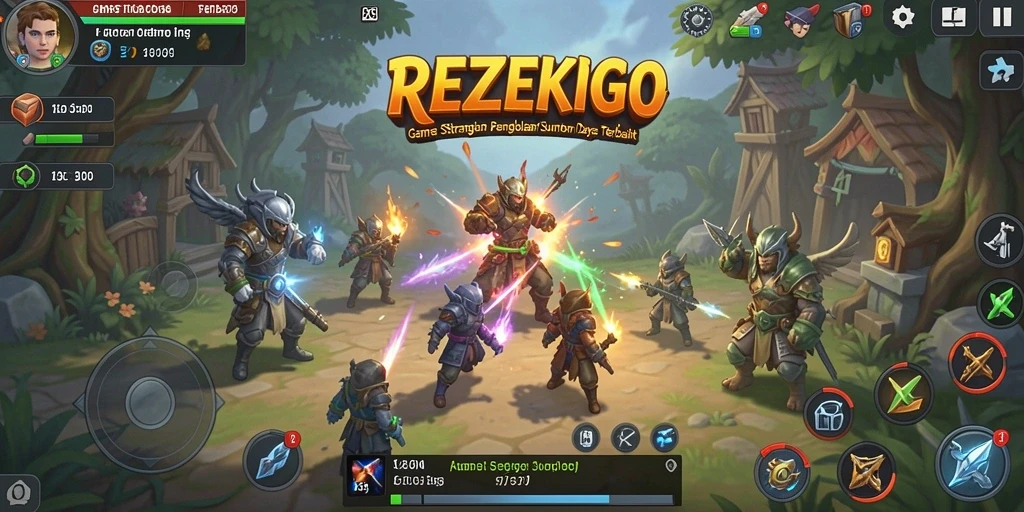Tampilan gameplay menarik dari REZEKIGO dengan strategi mendalam.