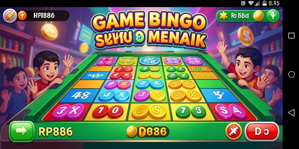 Tampilan gameplay menarik dari RP886 dengan tema Bingo.