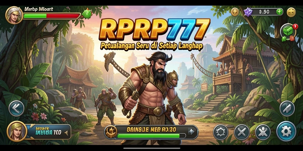 Screenshot gameplay RPRP777 dengan aksi petualangan epik.