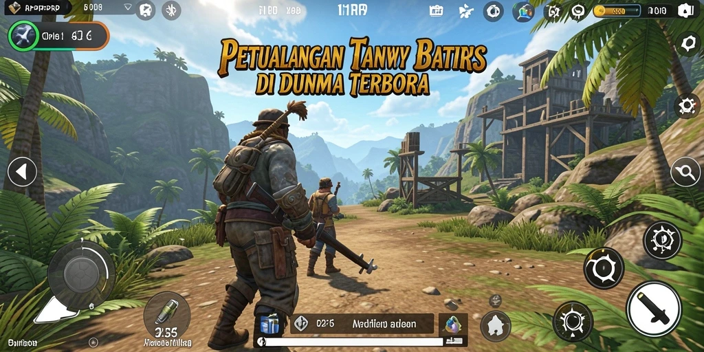 Screenshot gameplay yang menunjukkan eksplorasi mendalam dalam RPRPRP di dunia terbuka.