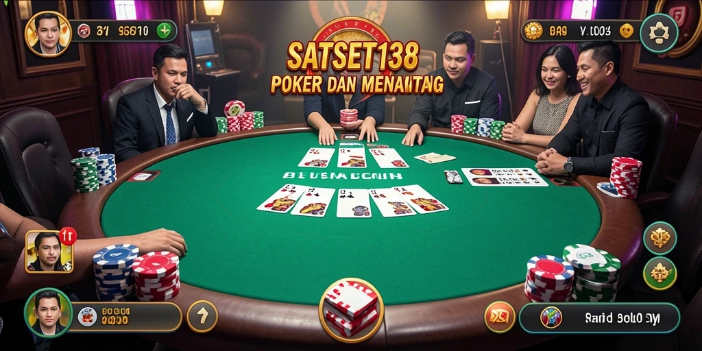 Screenshot gameplay SATSET138 dengan pengalaman Poker yang seru.