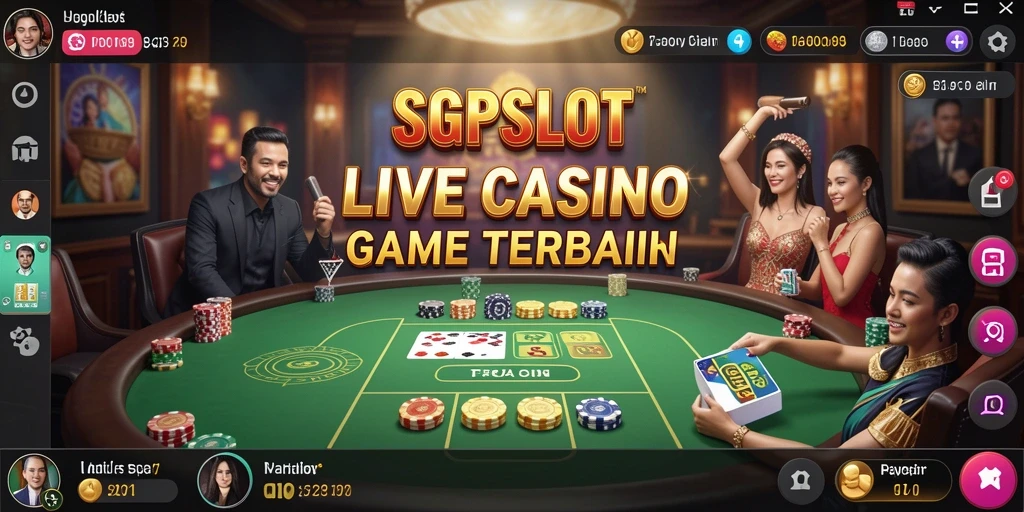 Tampilan gameplay SGPSLOT yang memukau di Live Casino.