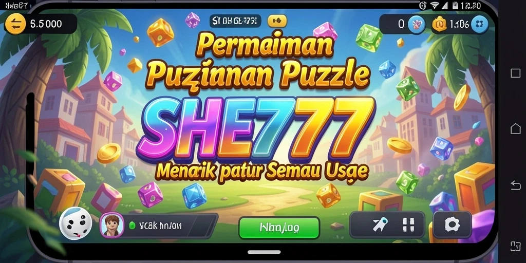 Tampilan gameplay SHE777 yang menarik dan menantang puzzle.