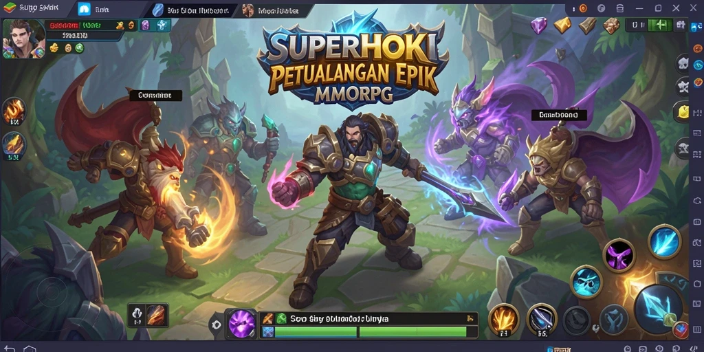 Tangkapan layar gameplay SUPERHOKI yang menampilkan pertarungan seru.