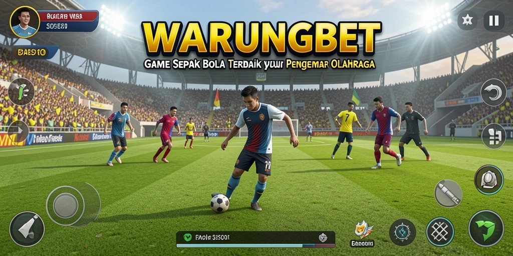 Tampilan permainan menarik dalam WARUNGBET dengan grafis sepak bola yang realistis.