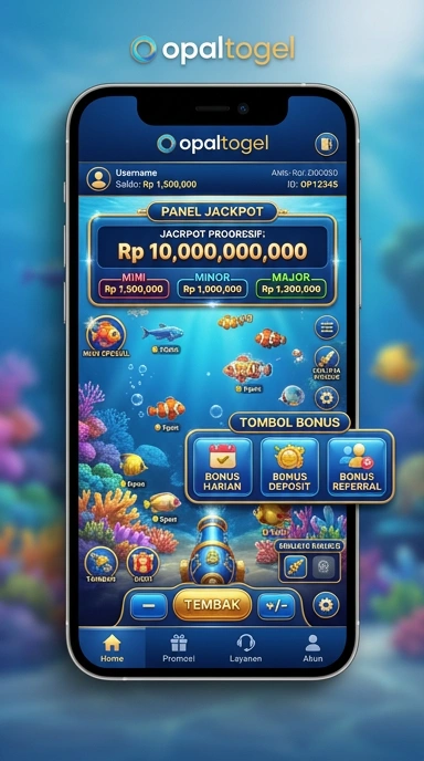 Tampilan antarmuka aplikasi opaltogel yang menarik.